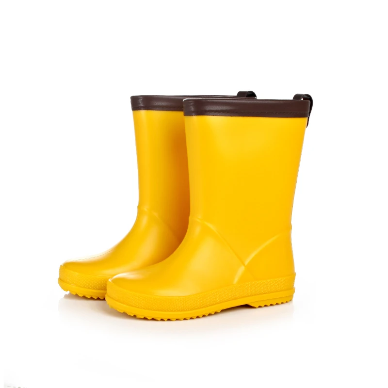 2023 Children Fashion Rubber Rain Boots Boys Girls Non-slip Rainboots Waterproof Water Shoes Wellies For Children