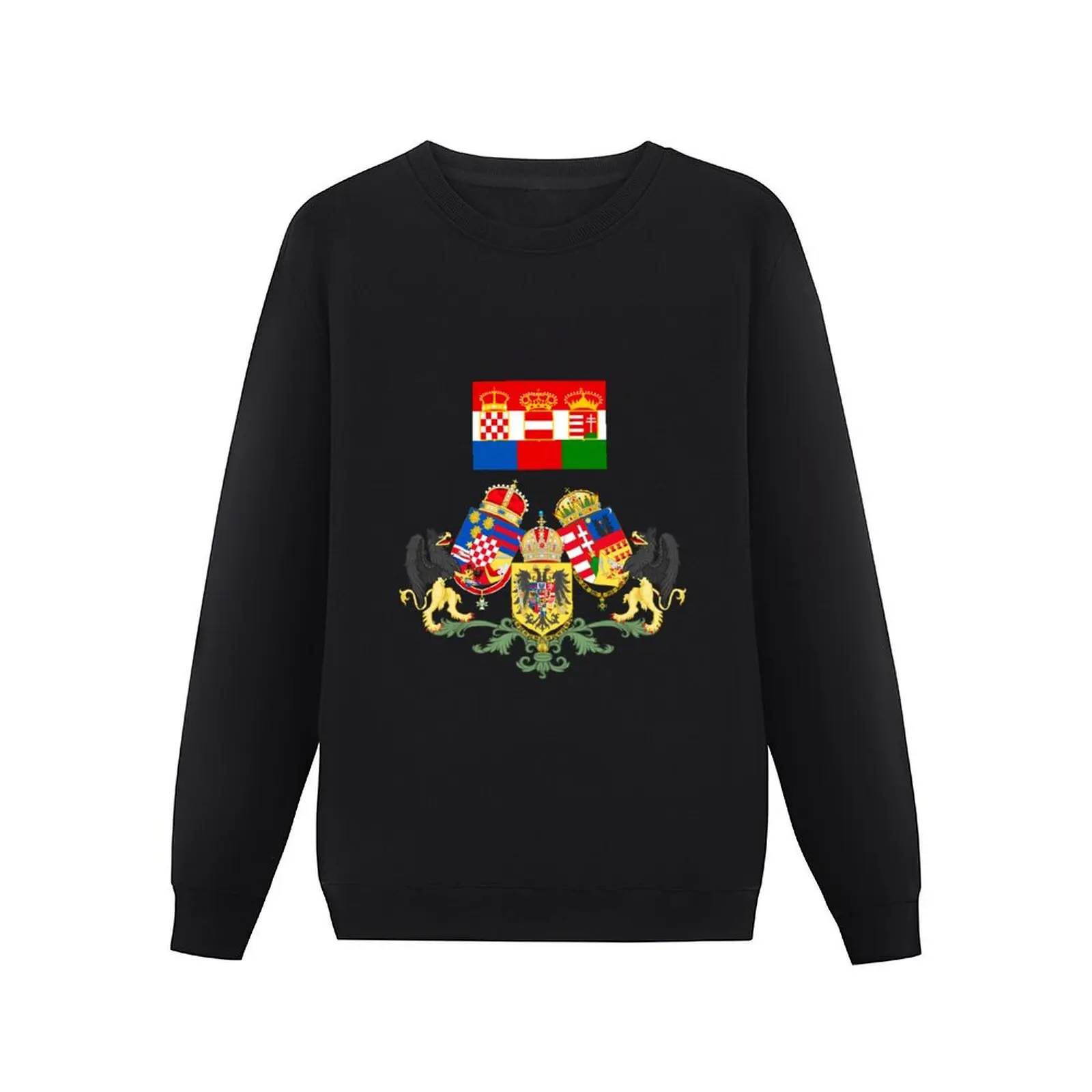 Austria-Hungary-Croatia Coat of Arms Pullover Hoodie mens designer clothes autumn sweatshirt