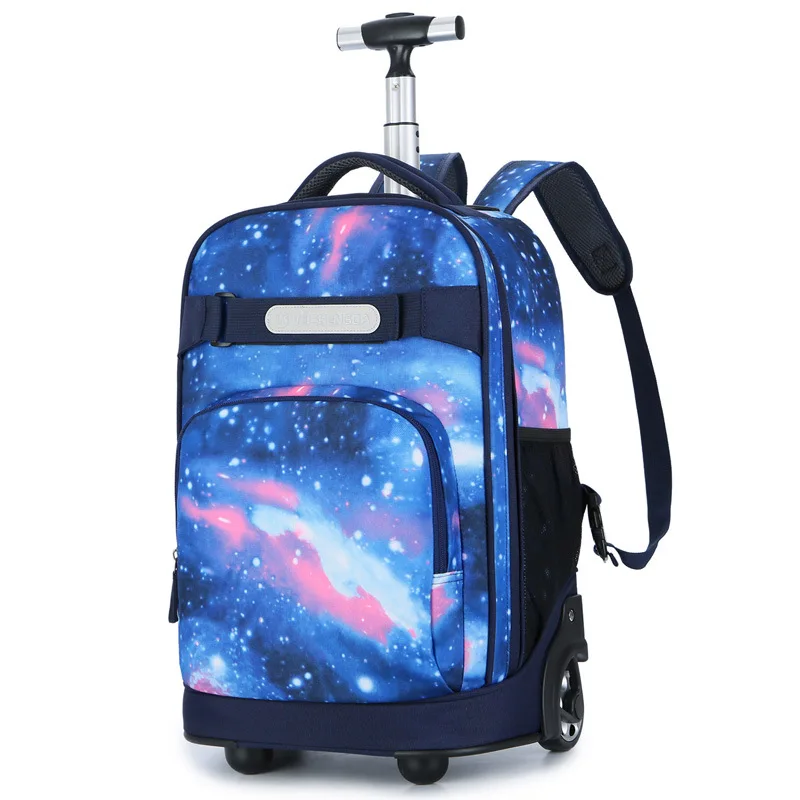 

Children Wheeled bag 18 inch travel Rolling backpacks bag School Trolley backpack wheels travel Trolley Luggage bags for travel