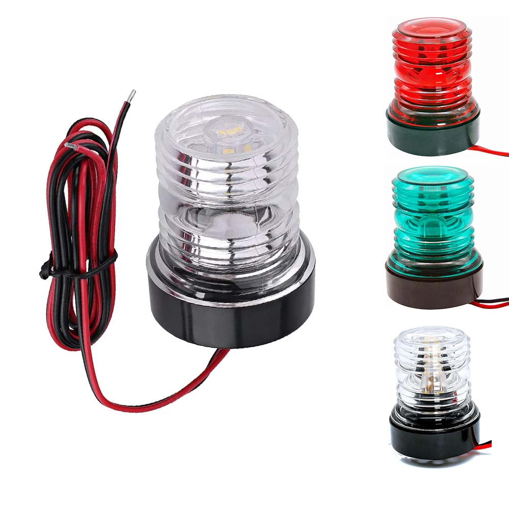 

Навигационный огнивонный фонарь LED, всенаправленный, для якоря, на мачту, водонепроницаемый, для лодок, морских судов, рыбацких судов, парусников, 360 градусов