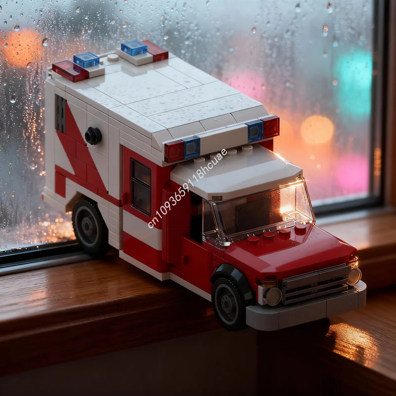 

Набор строительных блоков MOC «Городская больница и американская скорая помощь», 326 деталей, конструктор, развивающая игрушка, идея для подарка на Рождество