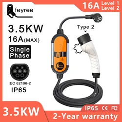 Fey123-Chargeur portable EV pour véhicule électrique, prise Schuko, boîtier mural, courant réglable, Vope1, Vope2, Vope1, Vope1, Vope1, Vope2, Vope2, Vope1, Vope2, Vope1, Vope1, Vope2, Vope2, 3,5 KW, 8, 10, 13/16A, 16A