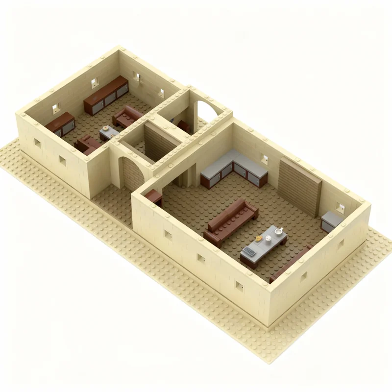 846 elementów MOC Dom z Tatooine 7 Gwiazd Model Bitewny Klocki Konstrukcyjne Zabawki Prezent na Boże Narodzenie Kreatywna Edukacja Urodziny dla Dzieci