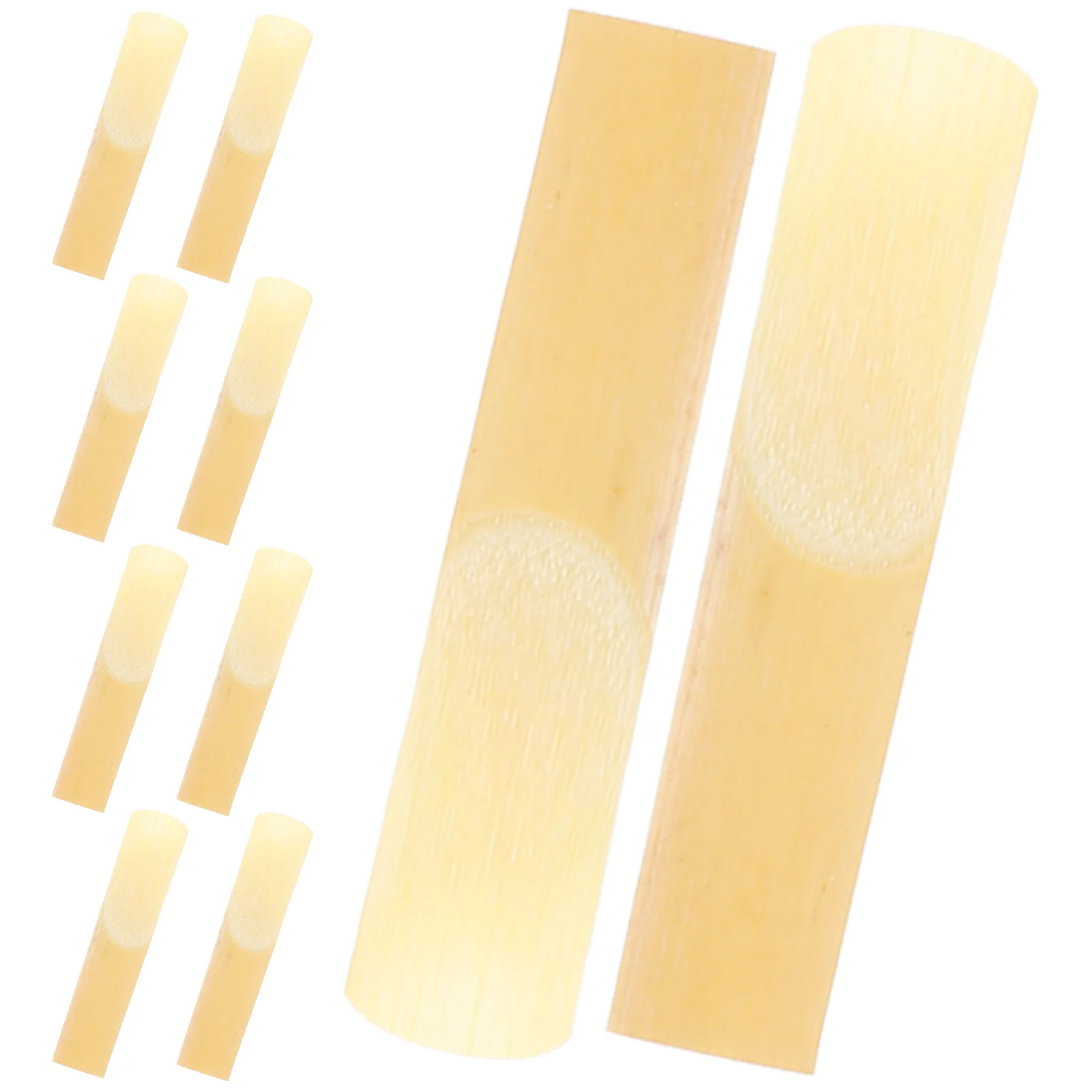

10pcs Saxophone Reeds 2.5 Strength Traditional Replacement For Beginner To Professional Use Small Lightweight Instrument Parts