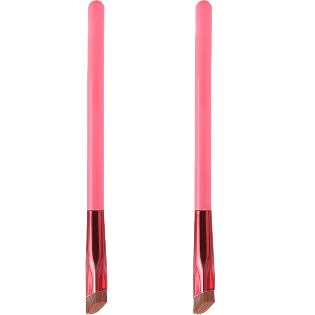 2 uds cepillo de cejas herramienta de maquillaje en ángulo moldeador de cejas profesional para sombra de ojos suministros de belleza uso en viajes