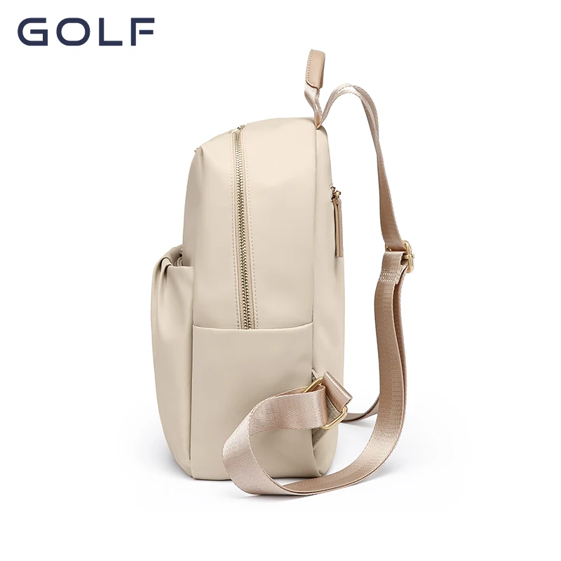 GOLF backpack, women\'s fashionable small backpack, lightweight small travel bag, personalized pleated bag, junior high school,