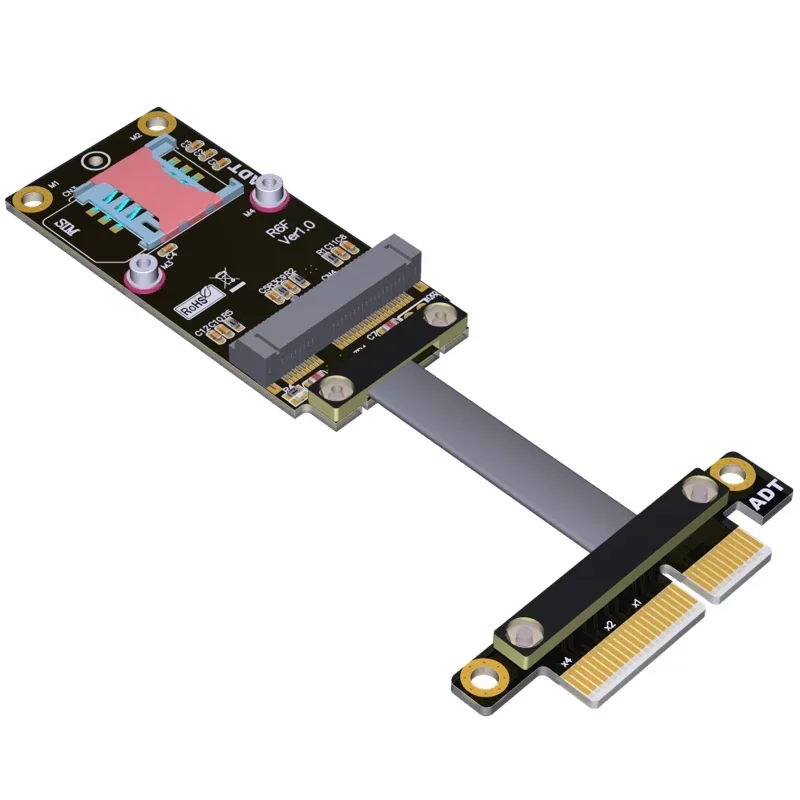 

PCIe X4 To Mini PCIe Extension Cable Wireless Network Card Mpcie Gen3 8G/bps Converter Expansion Adapter Cable ADT