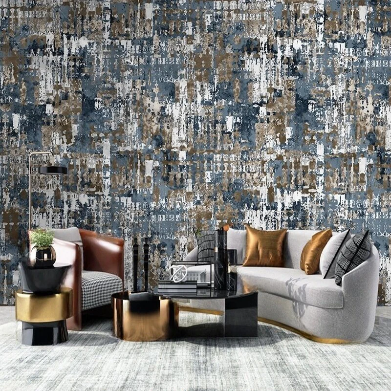 

Custom Modern Abstract Geometric Pattern Wall Mural for Living Room TV Sofa Background Wall Covering Vintage Home Decor
