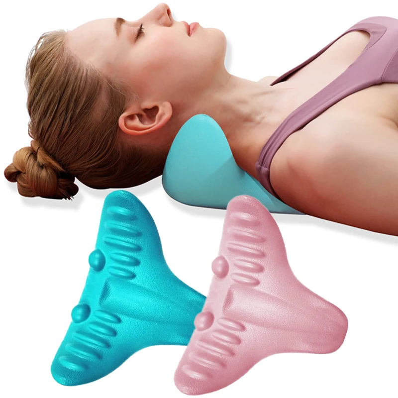 

Massage Pillow Cervical Traction Cervical Muscle Relaxer Massager Shoulder Neck Traction Correction for Relief Spine Alignment