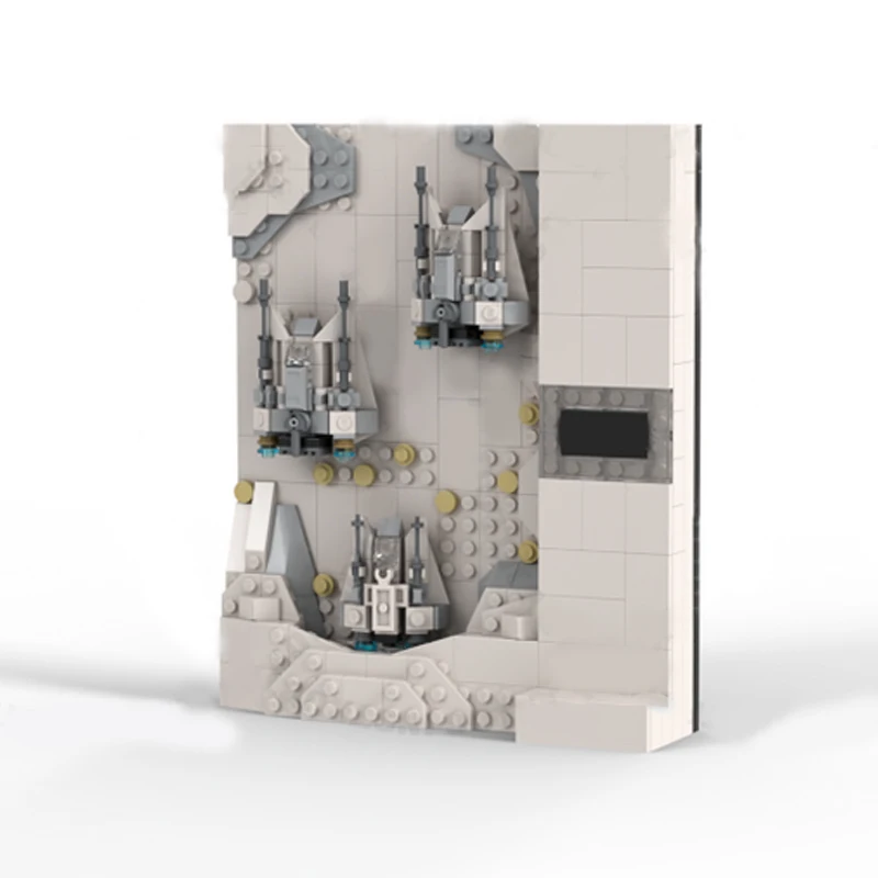 341pcs MOC Science Fiction Movie (star Battle) Three-dimensional Poster Concept Series Season 2 PART2 Collection SeriesChristmas
