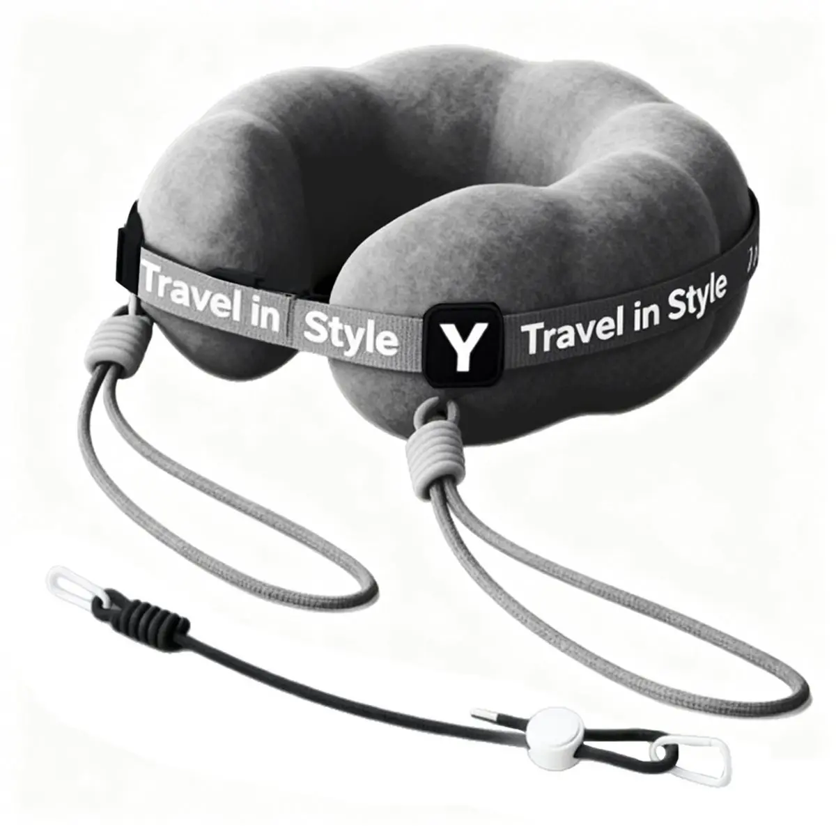 Travel Neck Pillow for Airplane, Super Soft Neck Support Travel Pillow - Light and Stylish Convertible Style