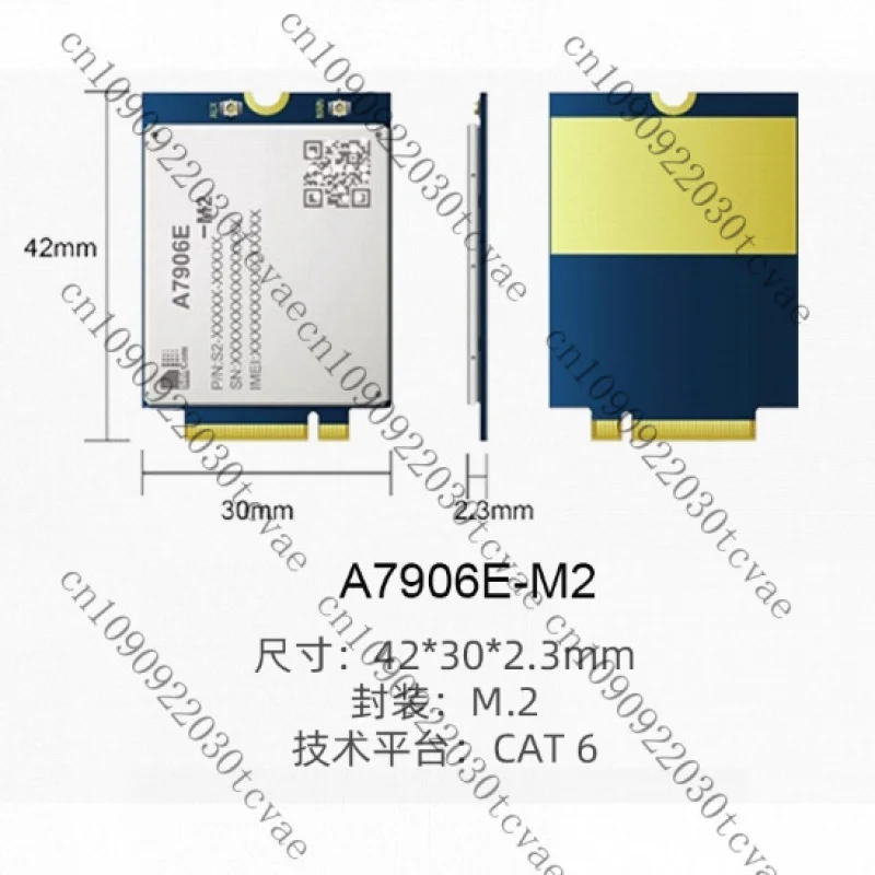 

For IMCOM A7906E-M2 LTE Cat6 Module B1/B3/B5/B7/B8/B20/B28/B32/B38/B39/B40/B41 Replace SIM7906E SIM7600E-H SIM7600E M.2 Modem