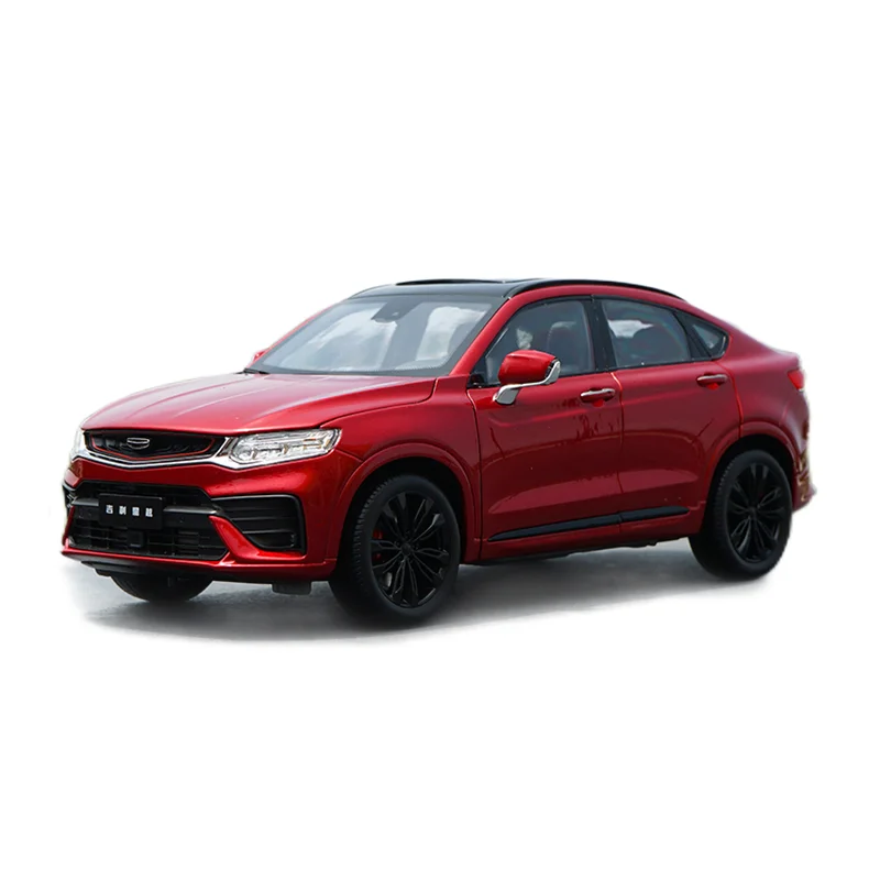 high quality alloy scale toy car miniature 1:18 Xingyue sports coupe Geely SUV diecast car model