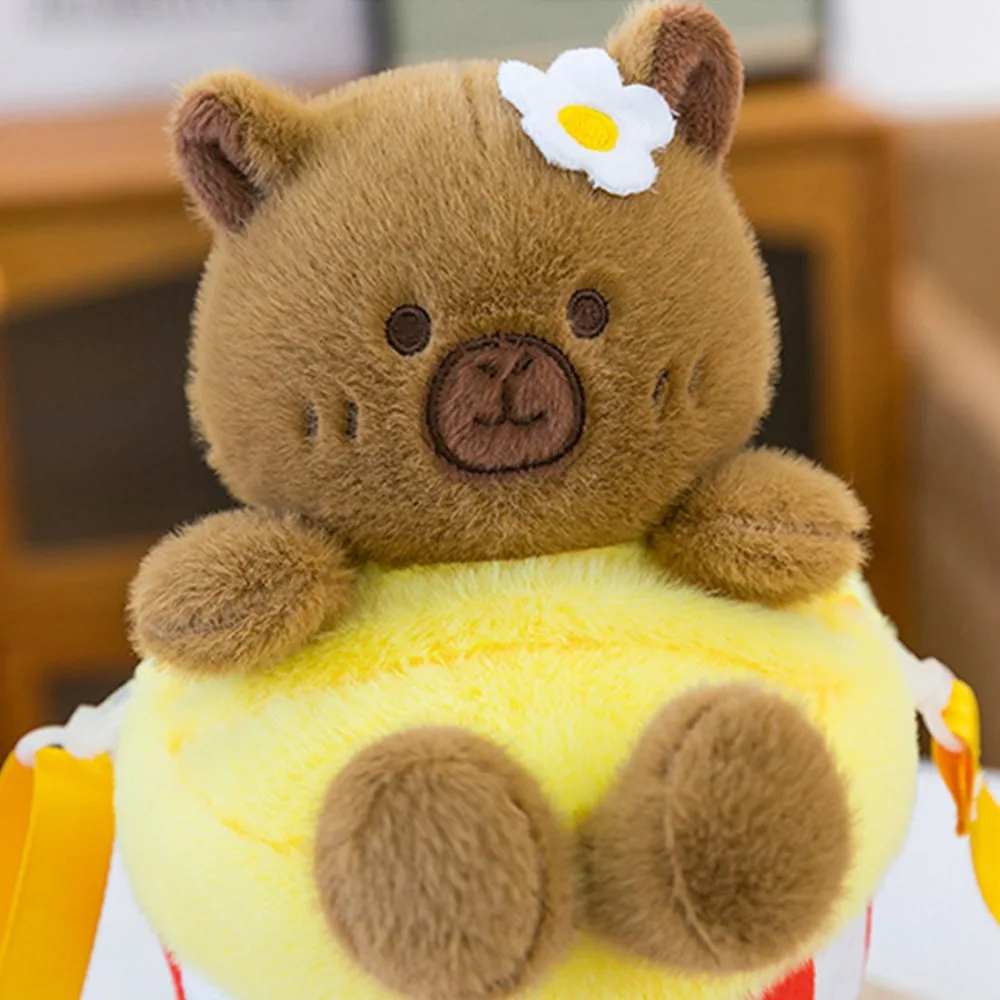 

Сумка для куклы-капибары через плечо, пушистая подушка, попкорн, капибара, мягкое животное, попкорн, кролик, мягкая кукла для девочек