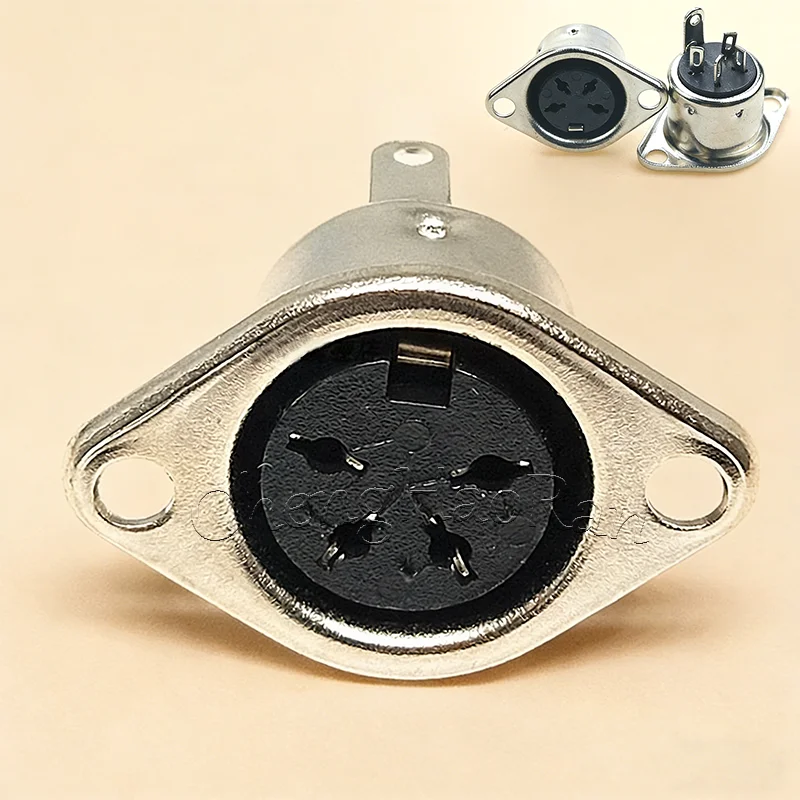 1PC S Terminal Connector Female Socket Mount Chassis adapter 3/4/5/6/7/8 Pin Keyboard Plug DIN SOLDER MIDI Cable