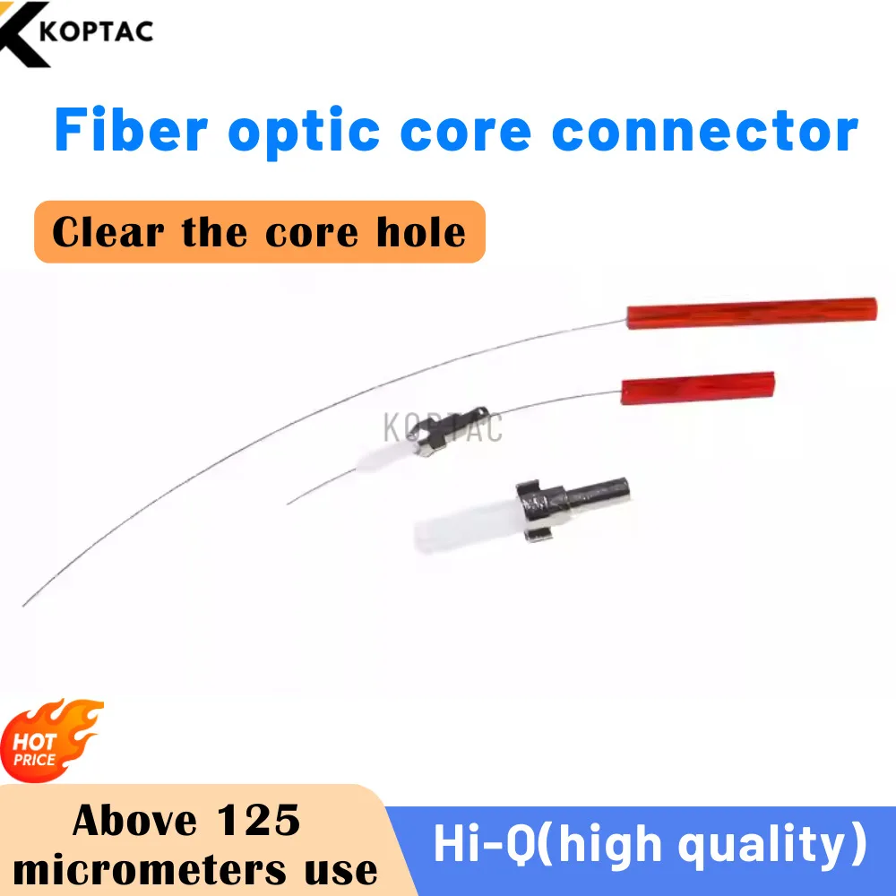 unchoke Fiber optic patch cord with threaded core jumper cable core conduit communication plug pin hole blockage Optical tool