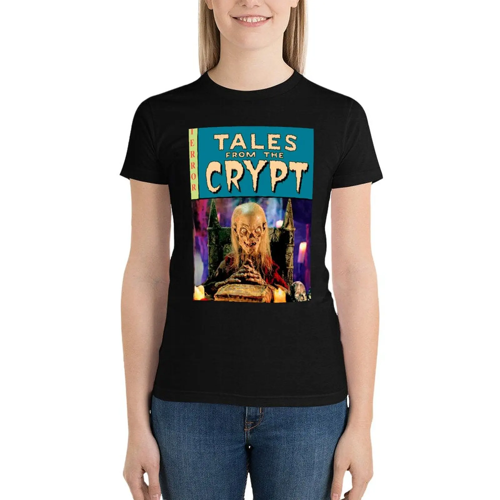 tales from the crypt T-Shirt Short sleeve tee summer clothes tees t-shirts for Women pack