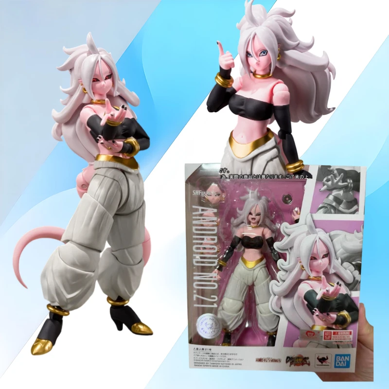 

Original BANDAI S.H.Figuarts Android 21 Dragon Ball Z in Stock Anime Action Figure Collection Model Toys