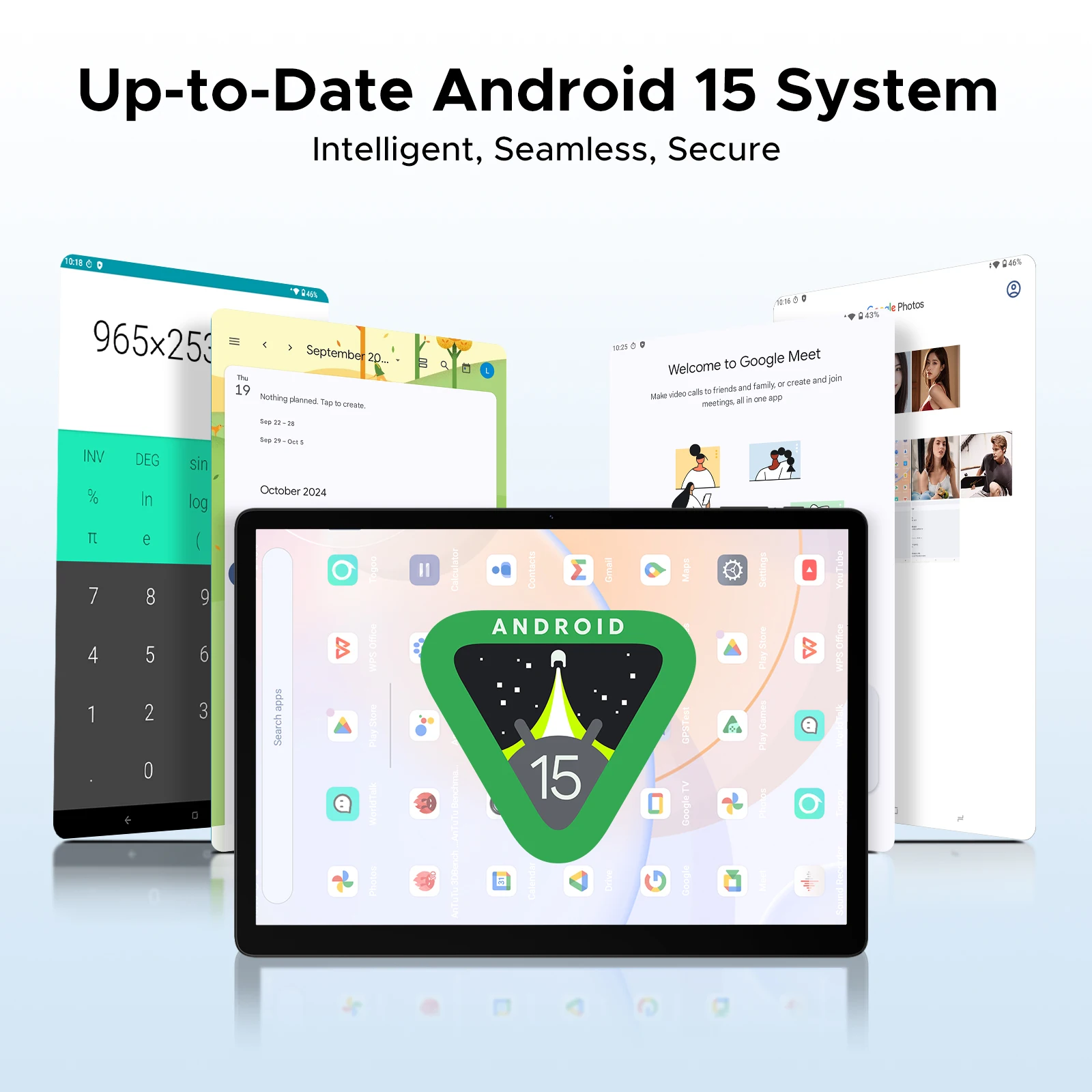 كمبيوتر لوحي 2 في 1 DOOGEE Tab E3 Max أندرويد 15 Gemini AI 14 بوصة 2.1K شاشة 8 جيجابايت 256 جيجابايت 13500 مللي أمبير في الساعة مكبرات صوت رباعية عالية الجودة