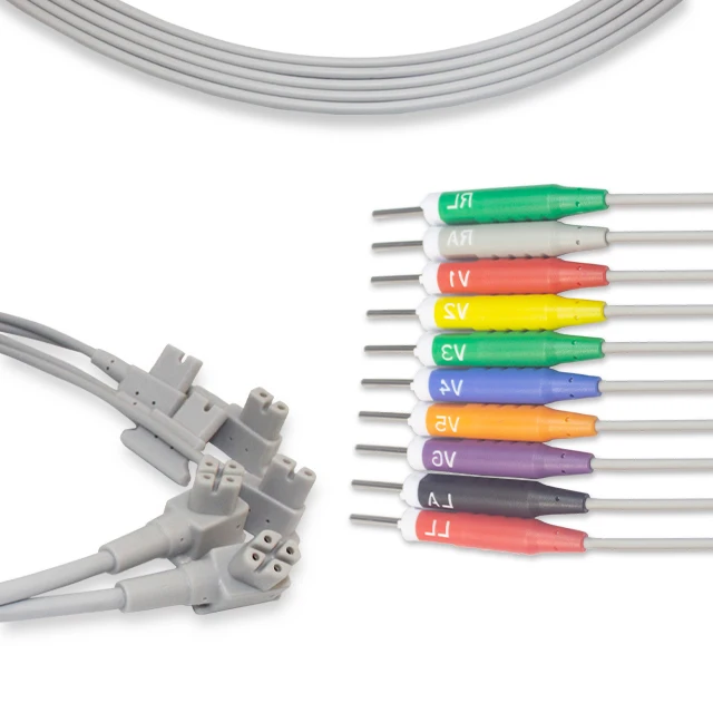 TC30/50/70 Series compatibele 3.0m 10-Lead Snap/Pin ECG Splitter Cable