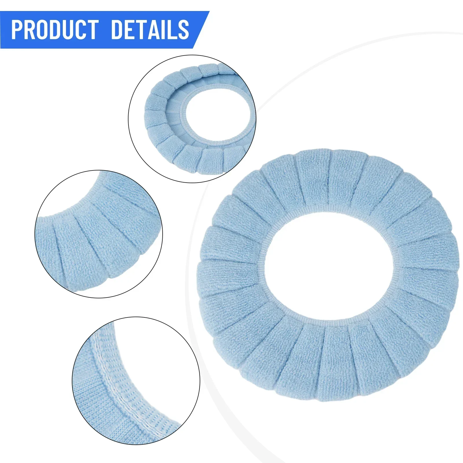 Bathroom Toilet Seat With Handle Closestool Washable Soft Winter Warmer Mat Pad Cushion Toilet Seat Bidet Lid Mat Cushion