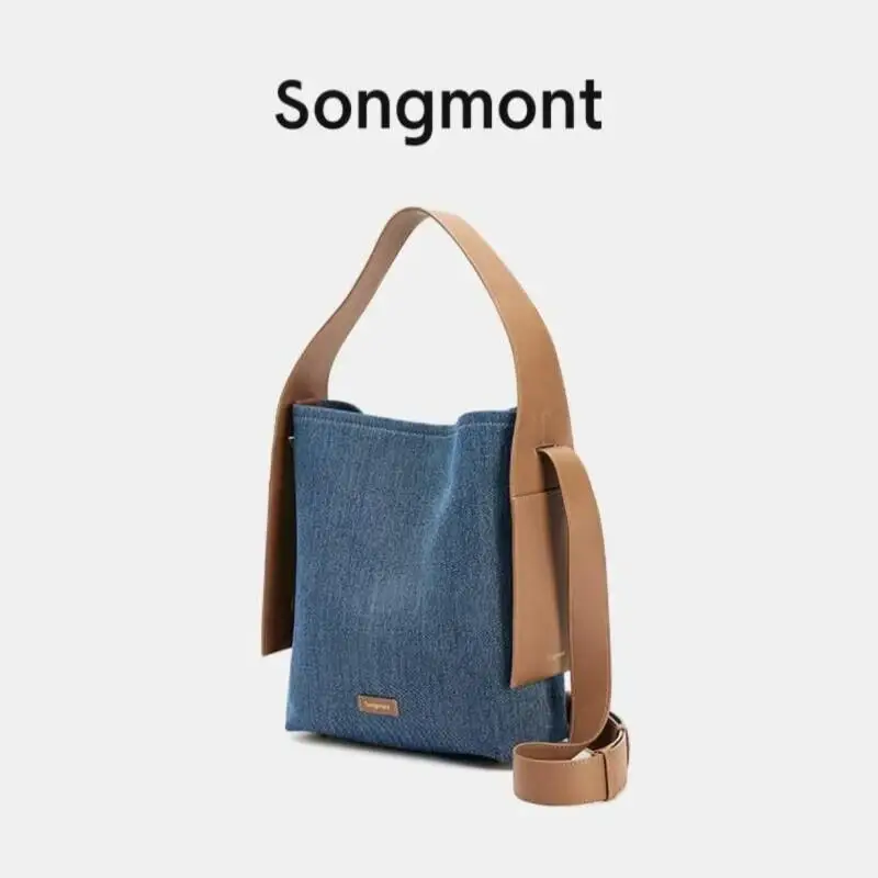 

Songmont Women Shoulder Bag Made of Suede Soft Material Large Capacity High End Feel Niche Design Daily Commuting Texture Bag
