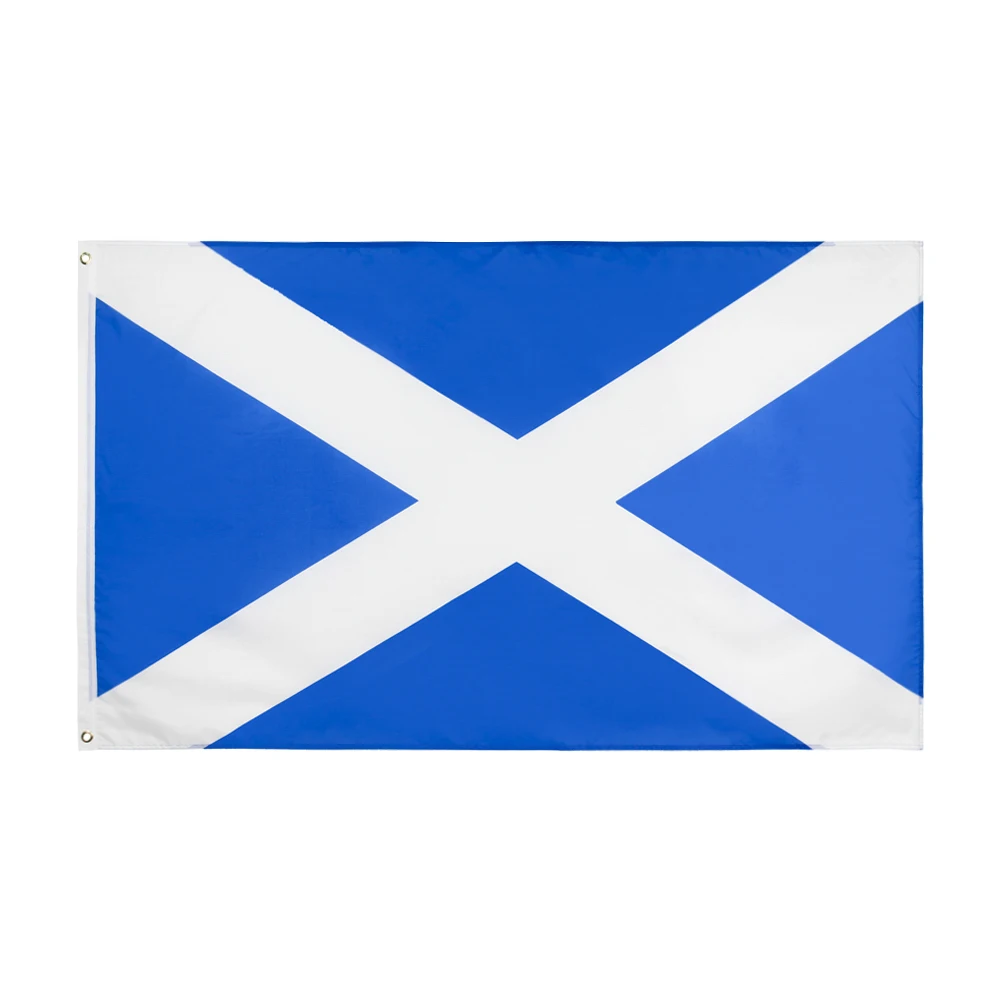 

Scotland Saint Andrew Saltire Flag 90x150cm - Durable Soccer Fan Festival Banner, Outdoor Indoor Home & Garden Decor