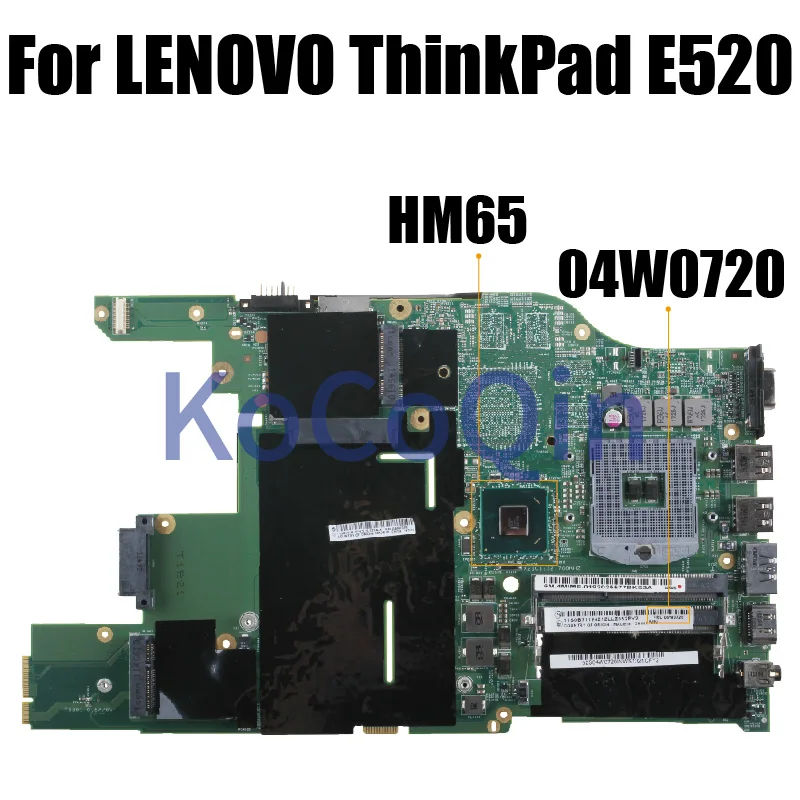 

10292-2 For Lenovo IBM Thinkpad E520 Notebook Mainboard HM65 04W0720 04W0398 DDR3 Laptop Motherboard Full Tested