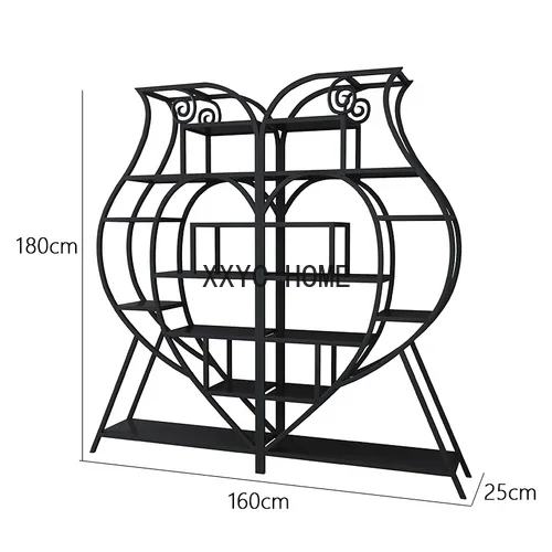 Bookshelf Floor Article Storage Shelf Storage Rack Household Multi-Layer Display Bookcase Iron Storage Rack