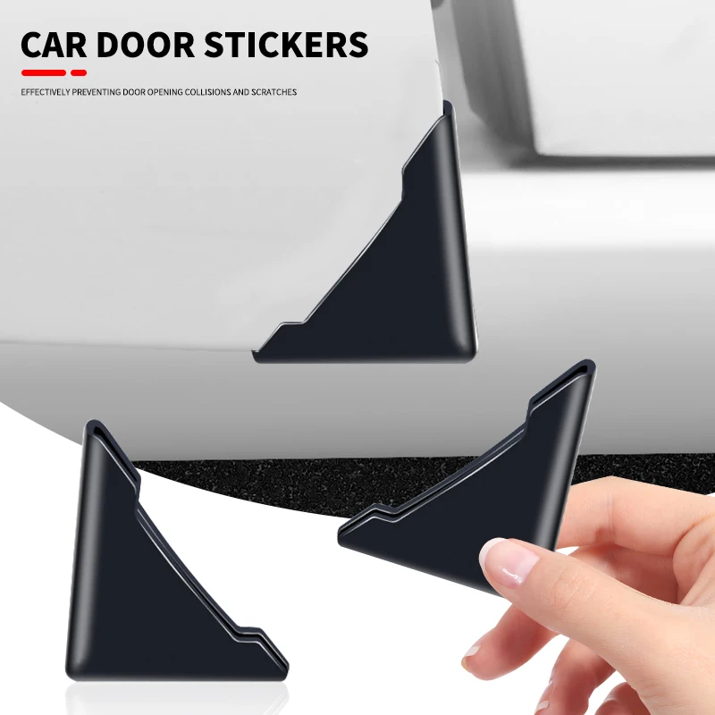 2PCS Silicone Car Door Corner Cover Bumper Collision Anti-scratch Protector For Subaru STI Impreza Forester Tribeca XV BRZ WRX