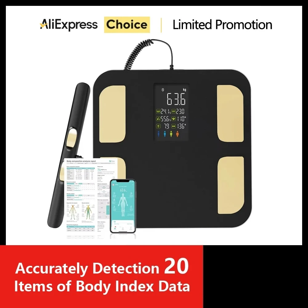 Smart Bioimpedance Scale Smart Body Composition Scale Digital Body Fat Weight Balance Bioimpedance Scale