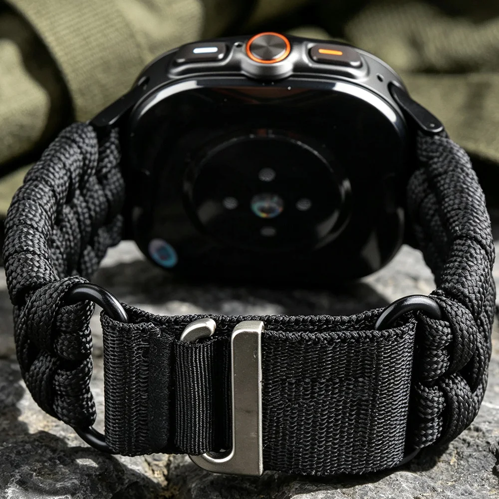 Hand Woven Band For Samsung Galaxy Watch 9 8 Classic Strap 44mm 40mm Nylon Bracelet Correa Belt Galaxy Watch Ultra 2 47mm