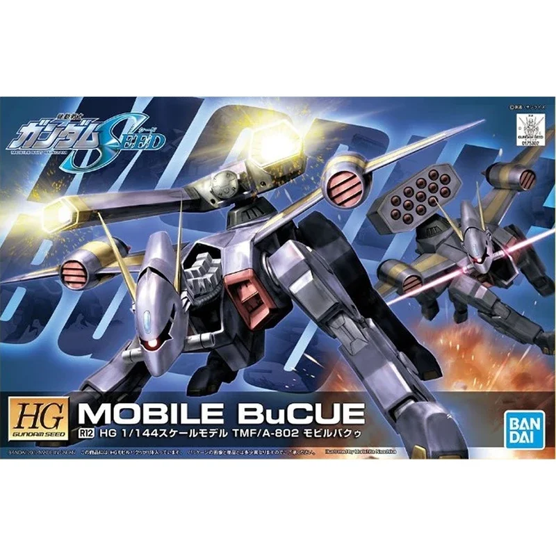 Bandai Genuine Gundam Model Kit Anime Figure HGUC SEED 1/144 BuCUE Collection Gunpla Anime Action Figure Toys for Children