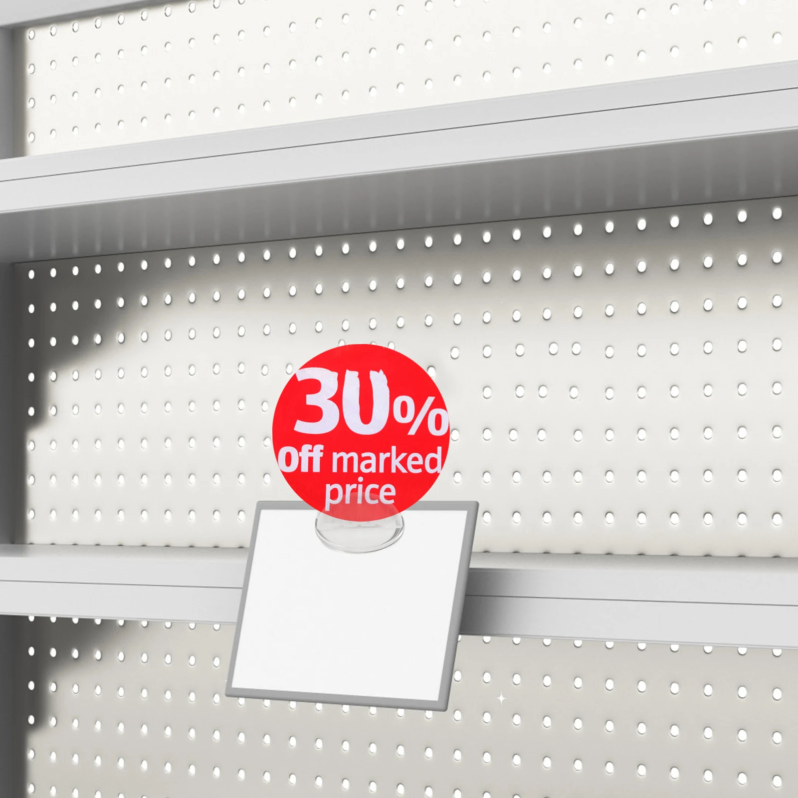 

100pcs Retail Sign Clips Price Holder St Table Holders Display Tag Shelves Advertising Tag Clips Plastic Card Holder Sturdy