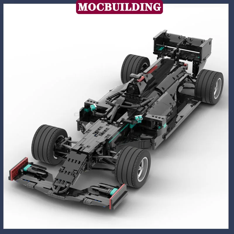 MOC Racing 1:8 modello Building Block Assembly F1 City Sports Car Boy Collection Toys regali fai da te Suit