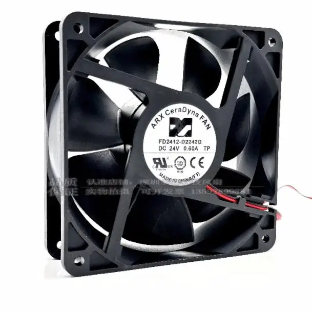

Ltsf For ARX FD2412-D2242G DC 24V 0.60A 120x120x38mm 2-Wire Server Cooling Fan 12cm