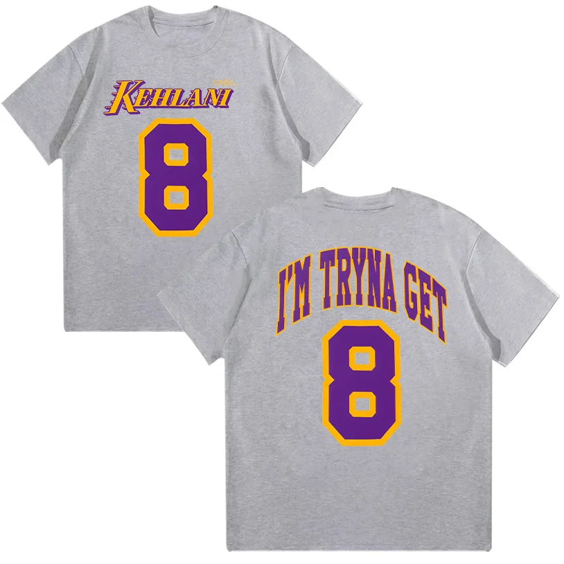 تي شيرت صيفي Kehlani 8 تي شيرت Harajuku جرافيك للجنسين ملابس قطنية عالية الجودة للنساء والرجال موضة غير رسمية بأكمام قصيرة Y2K #3