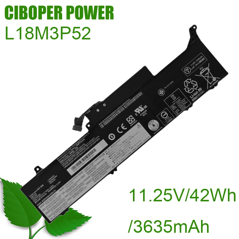 Laptop Battery L18M3P51 L18C3P51 L18M3P52 L18L3P51 L18S3P51 L15C3P51 42WH /3635MAH For Thinkpad S3-490 E490S SB10K97639 02DL000