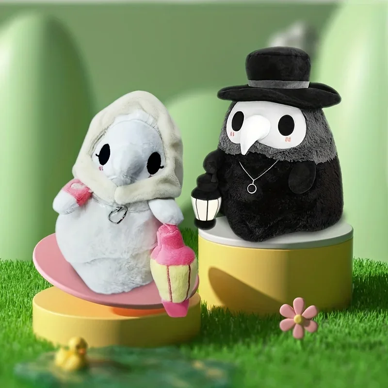 Boneca Emitting De Pelúcia Com Personagem De Desenhos Animados, Boca De Pássaro, Doutor, Corvo, Enfermeira, Boneca Luminosa, Adereços De Festa De Férias