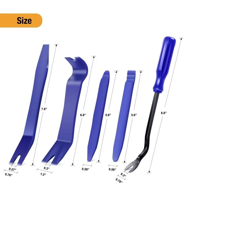 5/4pcs Auto Door Clip Panel Trim Removal Tools Kits Navigation Blades Disassembly Car Interior Seesaw Conversion Hand Tool