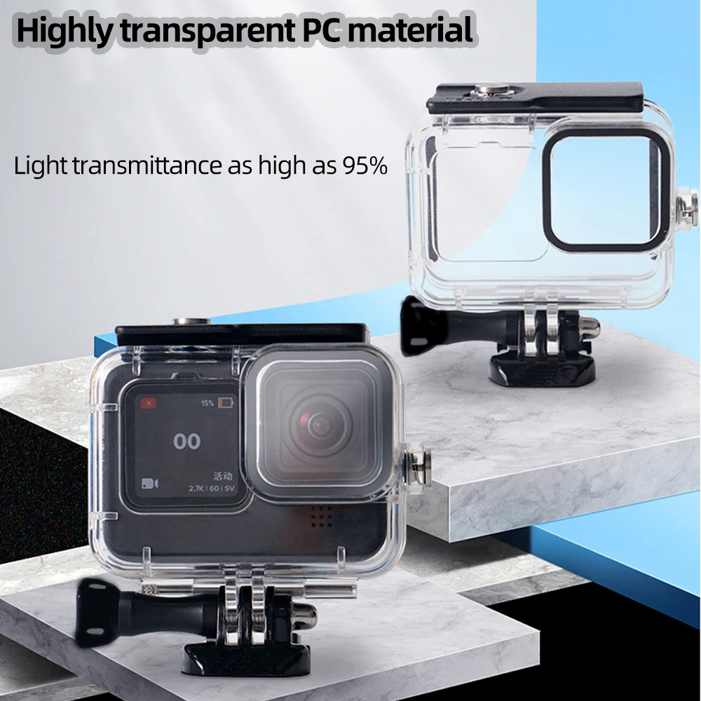 For GoPro Hero 12 Waterproof Case Floating Anti-sinking Block Buoyancy Hand Strap Anti-fog Patch Set For GoPro Hero 12 11 10 9