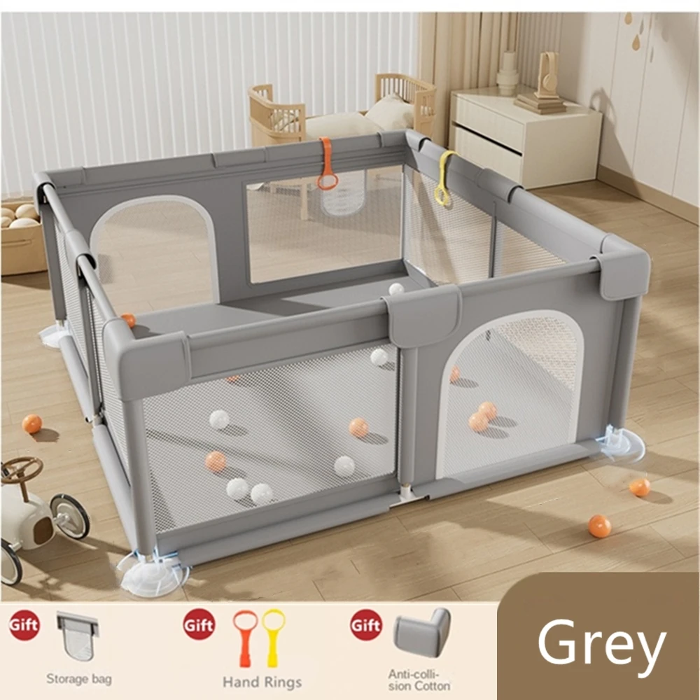 Baby Playpen for Children Play Area Baby Playground Safety Barriers Basketball Baby Activity Gym Child Fence Ball Box Game