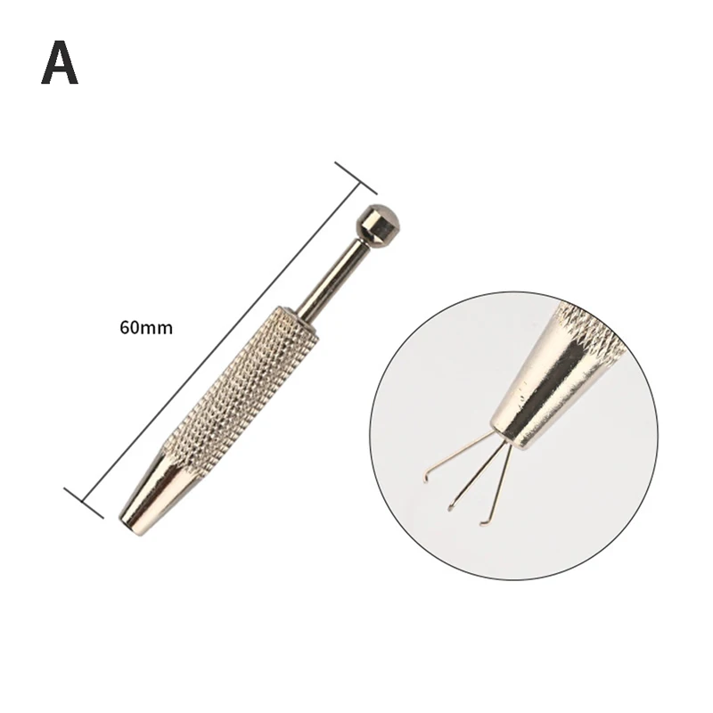 Soporte de cuentas de 3/4 garras, herramienta de recogida, soporte de puntas de gemas de diamante, receptor de pinzas