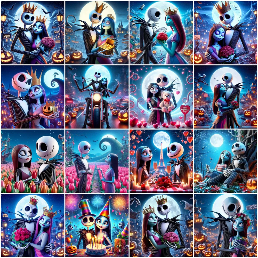 Disney Diamond Painting The Nightmare Before Christmas Sale Mosaic Cartoon Complete Kit Embroidery Jack Modern Home Decoration