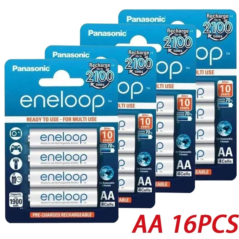 Panasonic Eneloop originele AA AAA oplaadbare batterij 1.2v 1900mAh 800mAh voorgeladen nimh geschikt voor zaklamp camera speelgoed