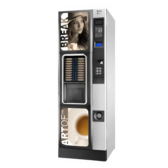 FOODLINE Portable Coffee Vending Kiosk One Key Clean Multi Payment Ways Fresh Coffee Self Selling Device