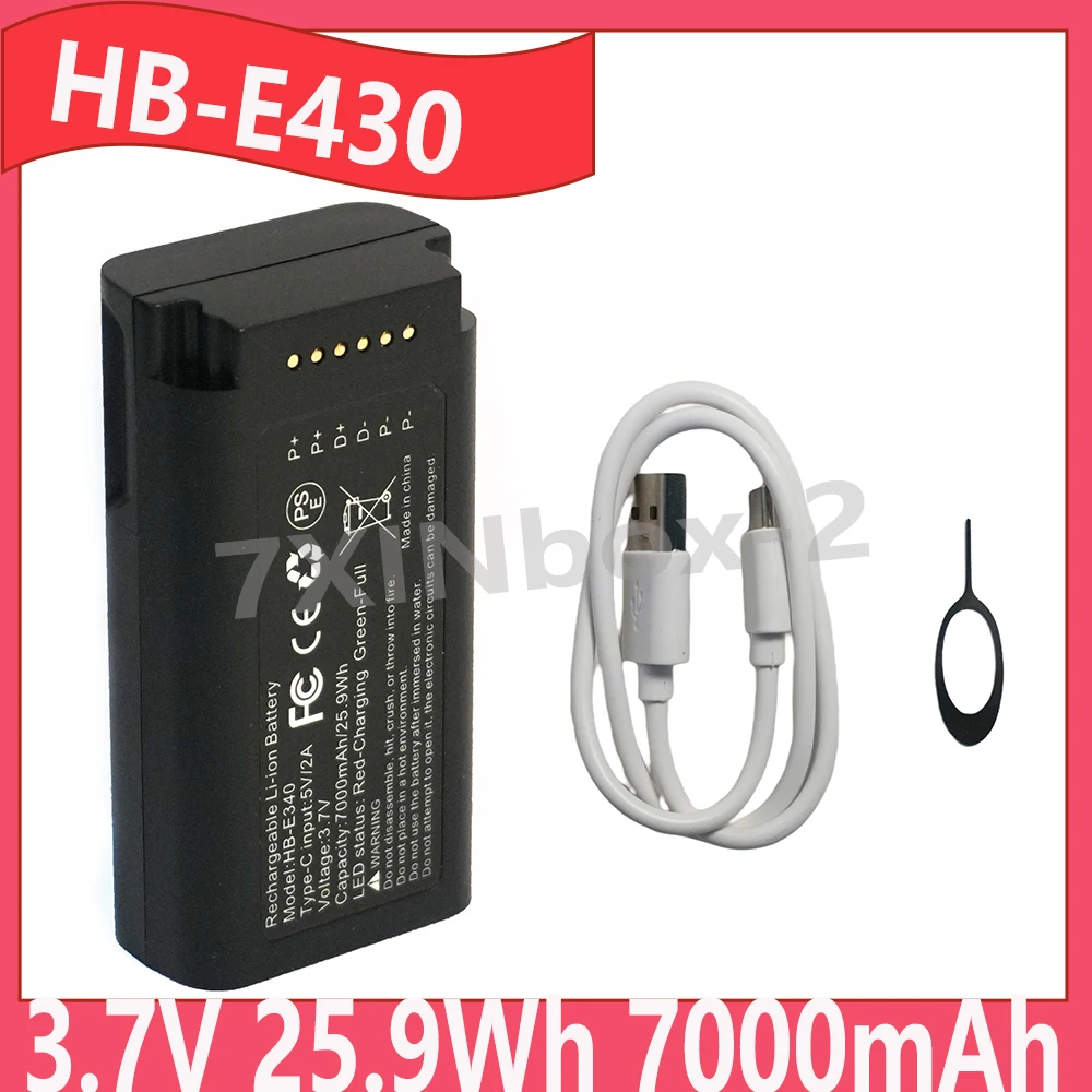 Brand New HB-E430 3.7V 25.9Wh 7000mAh Battery Replacement For eufy Security Video Doorbell E340 Series