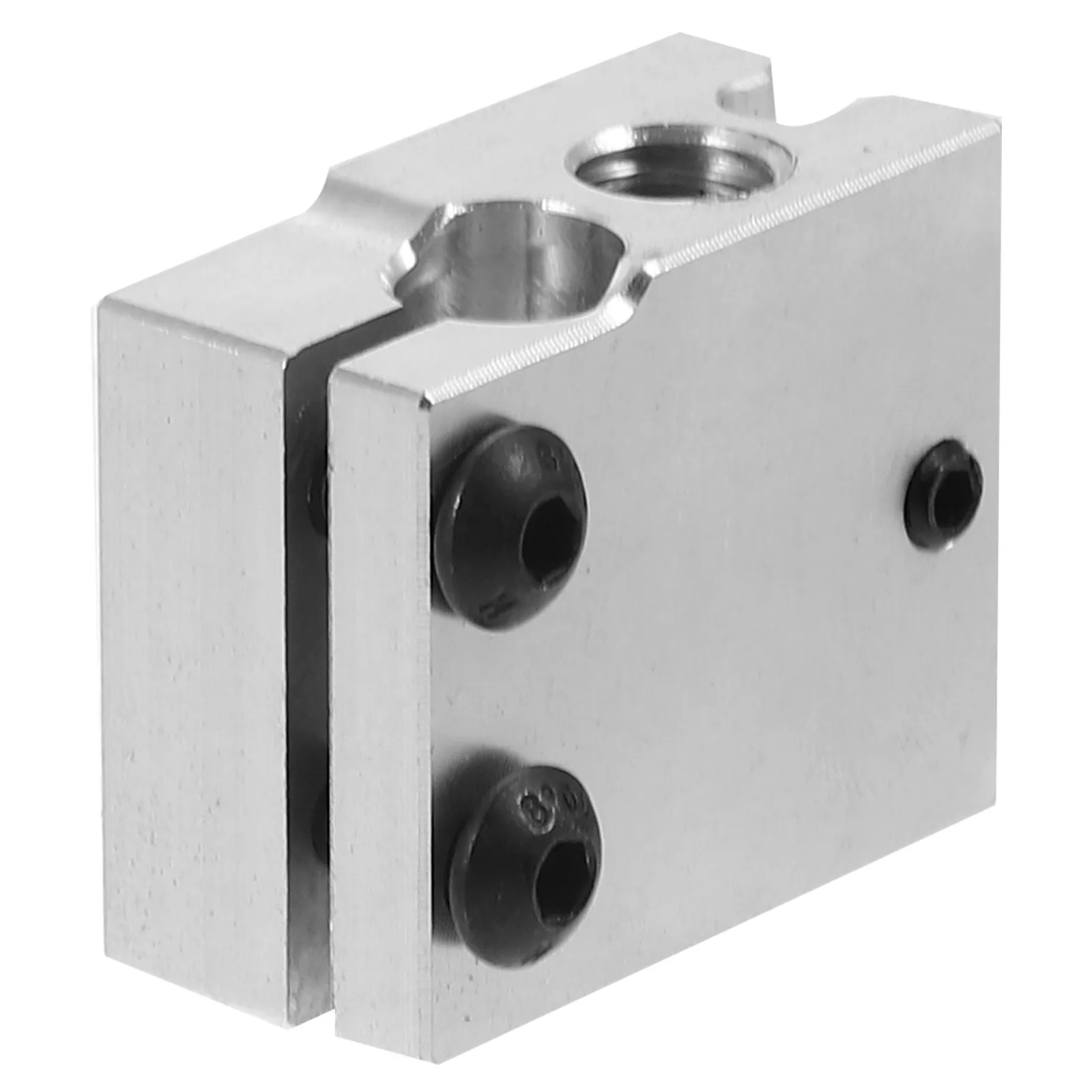 

Aluminum 3D Printer Heater Block for Faster Extrusion Stable Heating Performance Easy Install Remove Compatible with Pt100