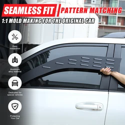For Toyota Land Cruiser Prado FJ150 150 2010-2023 Aluminum Black Car Rear Window Ventilation Shutters Cover Trim Car Accessories