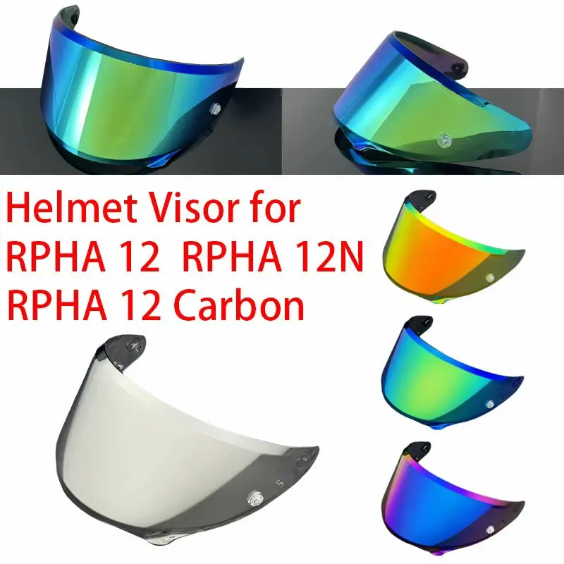 Rpha12 N Visor for HJC HJ42 RPHA 12 RPHA 12 Carbon HJ42 Helmet Lens Face Shield Sunscreen High Strength UV Cut Accessories